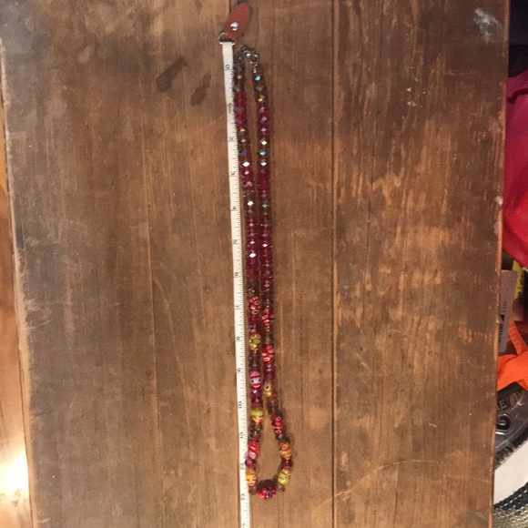 “VINTAGE” Glass Faucted Millefiori Beaded Necklace. - Picture 11 of 12